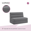 Sillón cama doble Lumax Oster en caja compactado Gris