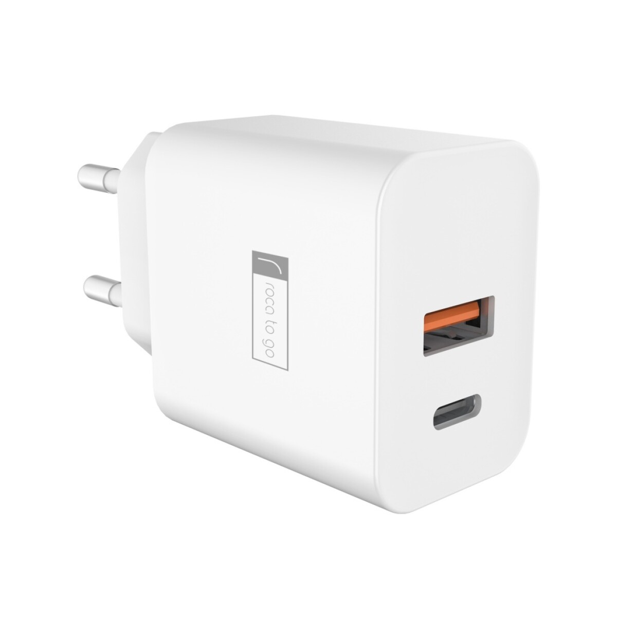 Cargador Rápido Roca To Go 20W Usb A Qc3.0 Universo Binario - BLANCO 