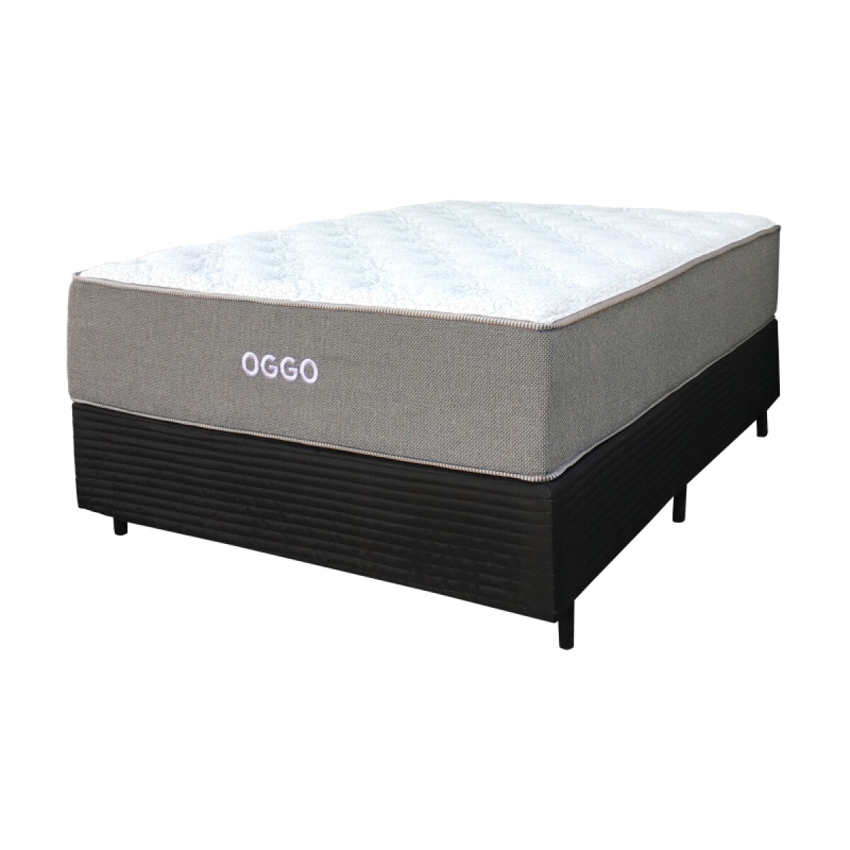 Sommier NEW LONDON - 2 Plazas – Mixto Espuma Resortes Pocket – Firmeza Intermedia – 138x188x38 cm – Soporta 130 kg 