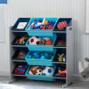 Organizador de 12 contenedores de plástico gris, azul y celeste Organizador de 12 contenedores de plástico gris, azul y celeste