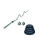 Kit fitness barra super W + 60 kgs 4x10Kg 2x5Kg 4x2.5Kg
