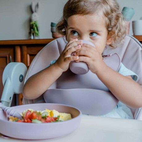 Vaso de Entrenamiento Irrompible p/ Bebés Niños en Silicona Salmón