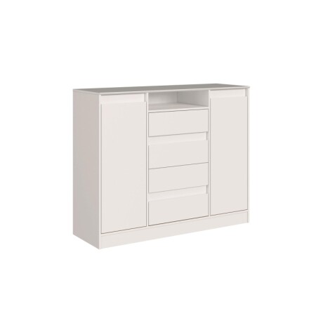 Comoda 4 Cajones 2 Puerta Noble Blanco Comoda 4 Cajones 2 Puerta Noble Blanco