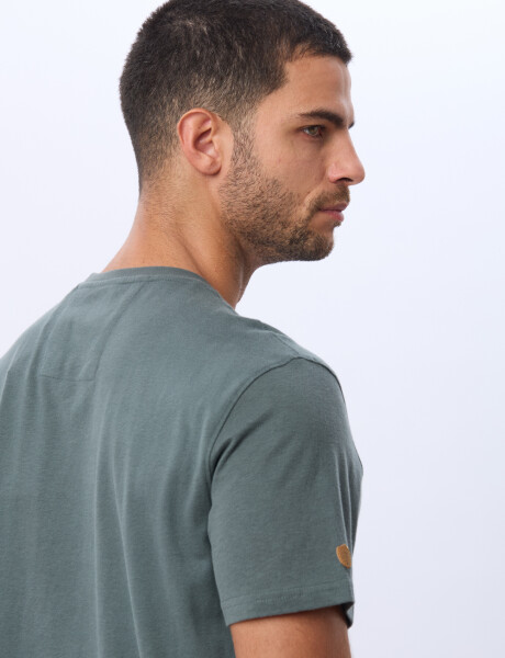 REMERA ESTAMPADA DE ALGODÓN Verde