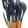 Set De Menage, 11 Utensillos De Cocina Con Soporte GRIS