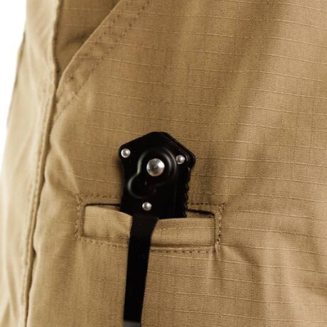 Pantalón táctico 7 bolsillos con puño ajustable Caqui