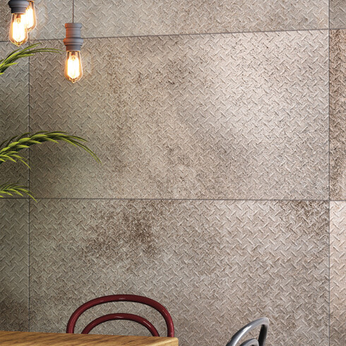 Porcelanato 60X120 Decorado Gama Negro Rustico Mate GAMAS DE NEGRO