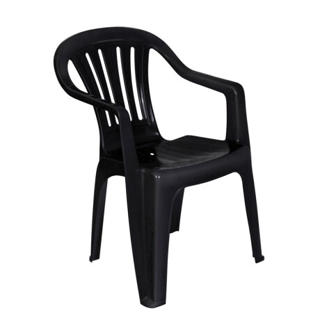 Silla MOR PlÃÂ¡stica Bela Vista con Apoya Brazo Negro