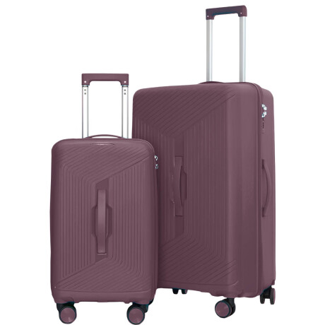 Set 2 Valijas Viaje Expert 21 Carry On + 29 Rígidas Violeta