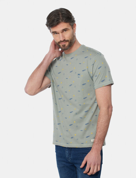 REMERA ESTAMPADA Pistacho