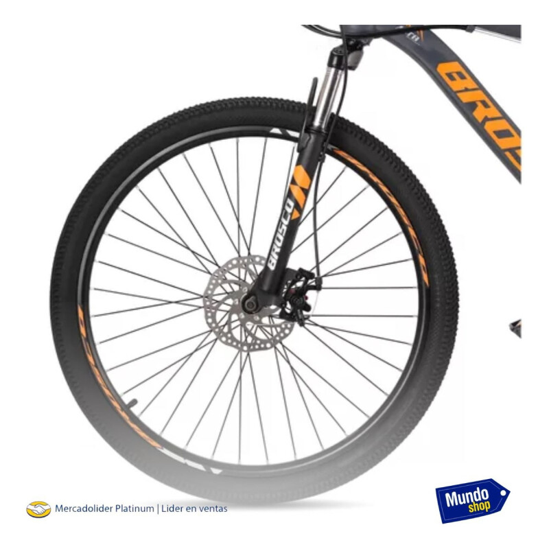 Bicicleta Montaña Rodado 26 Con 21 De Velocidad Aro 26 Naranja