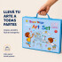 Set Kit Arte Dibujo Y Pinturas 208 Piezas Valija Infantil Variante Color Azul