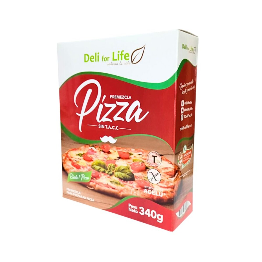 Pre-Mezcla para Pizza Deli for Life 340g Pre-Mezcla para Pizza Deli for Life 340g