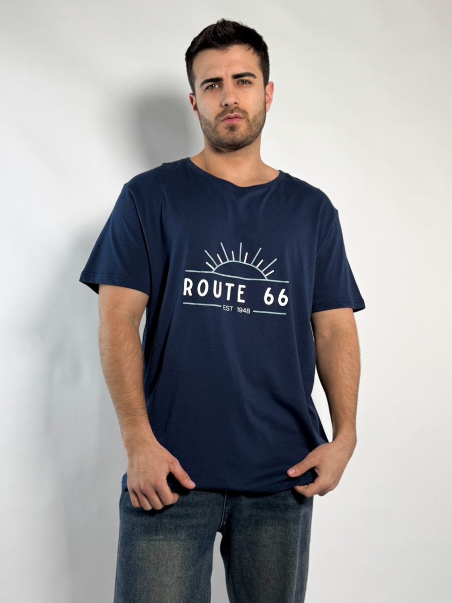 Remera estampada Paez - Azul 