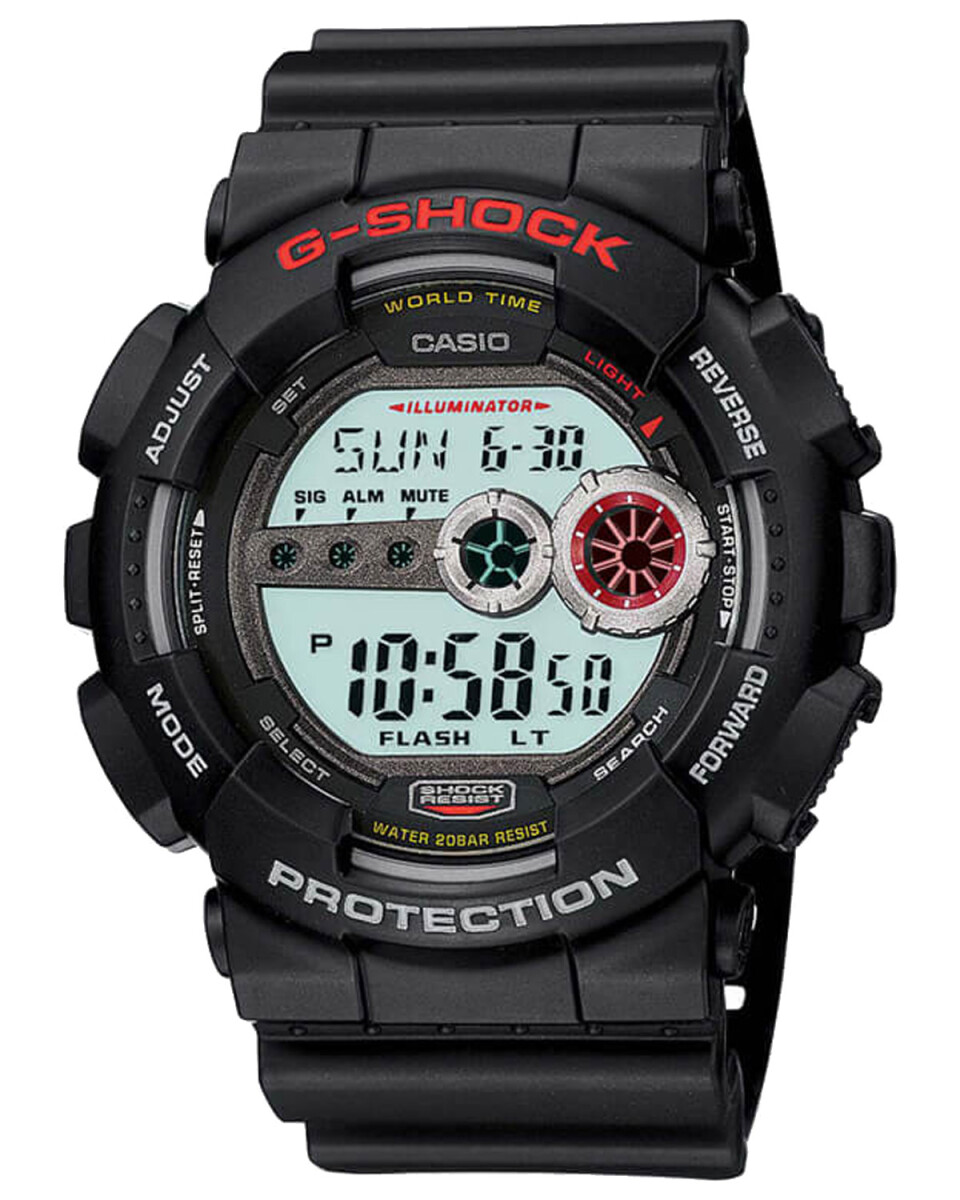 Reloj Digital Multifunción Casio G-Shock GD-100 Super Resistente - Negro 