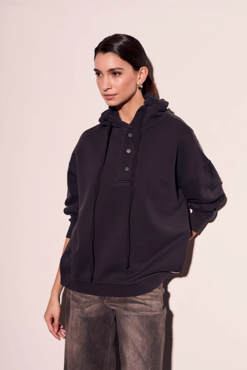 SWEATER CAPUCHA LAVADO - 504132