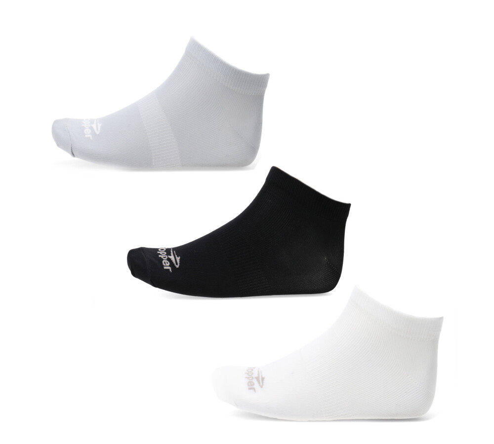 Medias x3 Performance Blanco/Negro/Gris