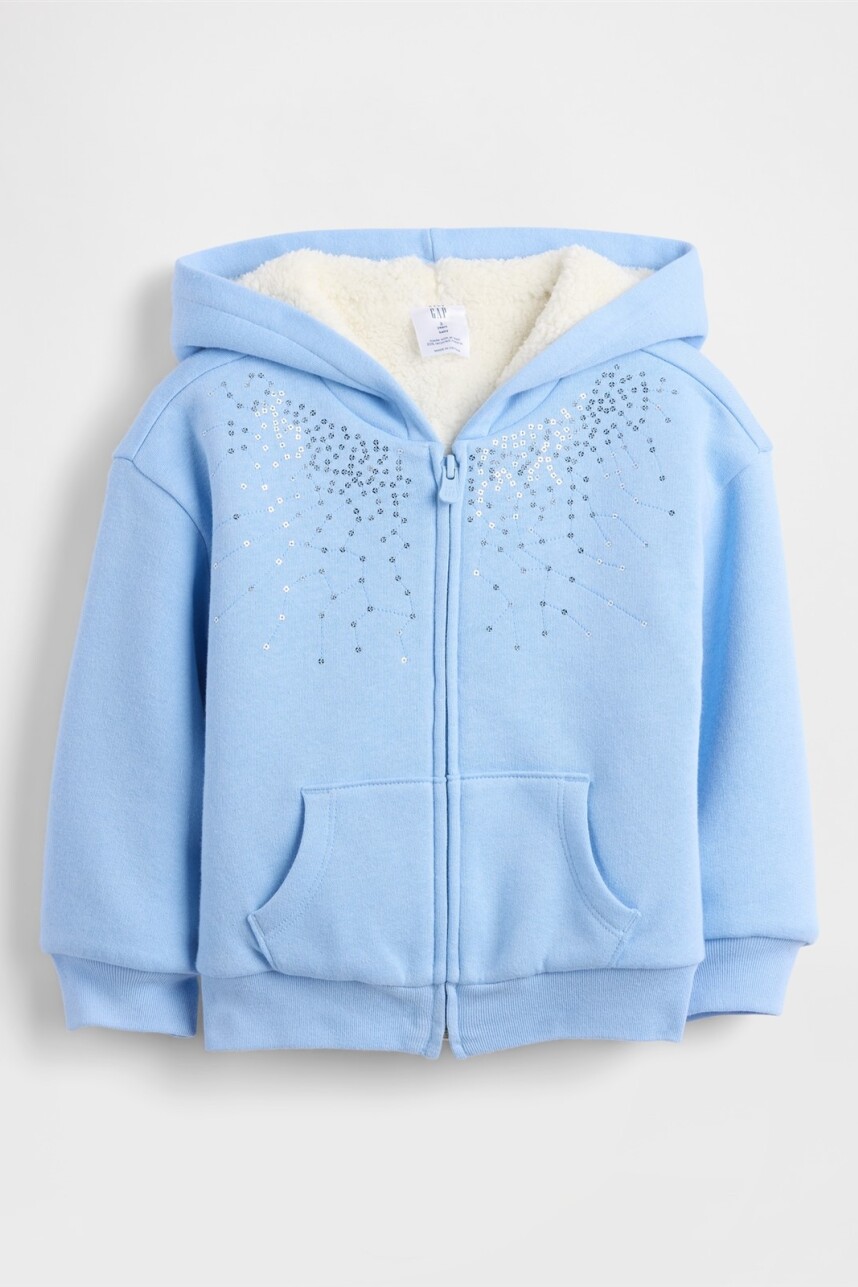 Canguro Con Cierre Corderito Toddler Niña Wind Blue