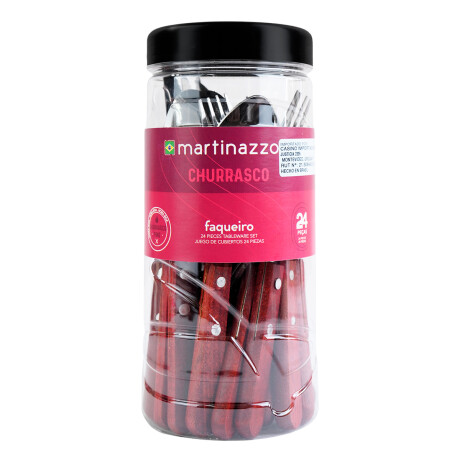 Juego de cubiertos x24 madera Martinazzo Juego de cubiertos x24 madera Martinazzo