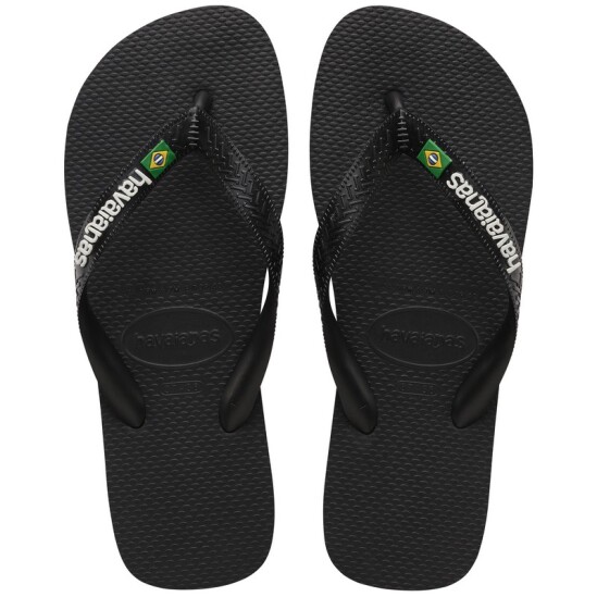 Ojotas Havaianas Brasil Logo Negro