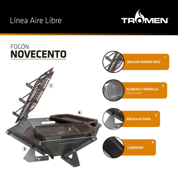 Parrilla Fogón Tromen Novecento 32255 PARRILLA FOGON TROMEN NOVENCENTO 32255