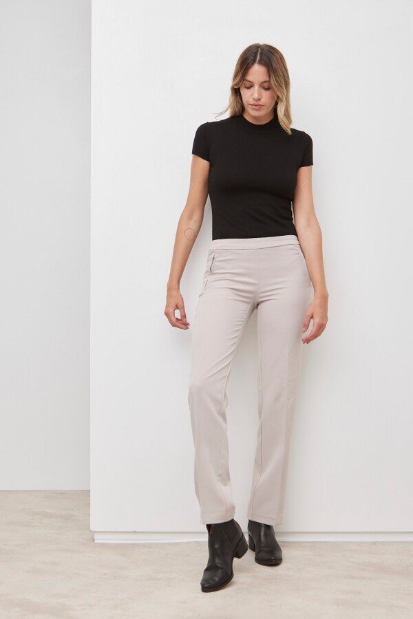 Pantalon Zips BEIGE