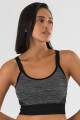 Top semaless mezcla con espalda nadadora Gris melange