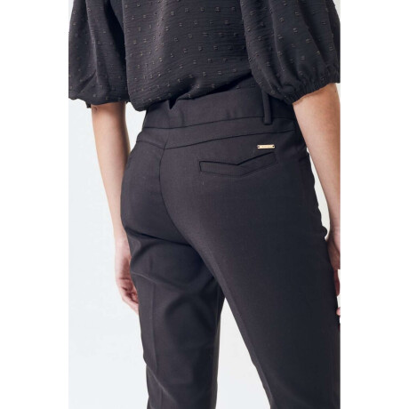 Pantalon Recto Spandex Negro