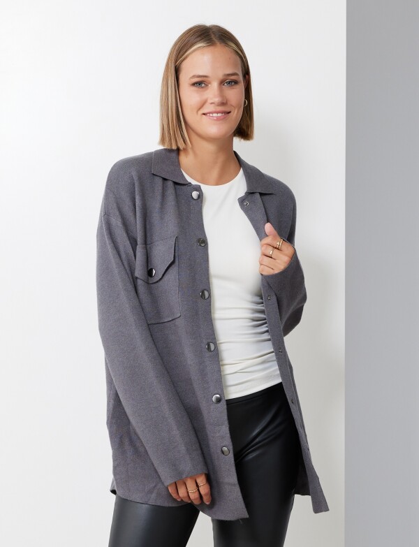 Sobrecamisa Tejida GRIS