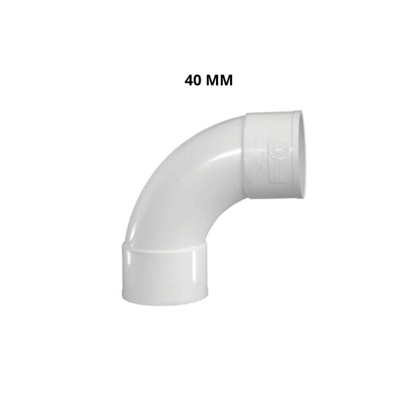 CURVA PVC 40MM 45º HH Curva Pvc 40mm 45º Hh