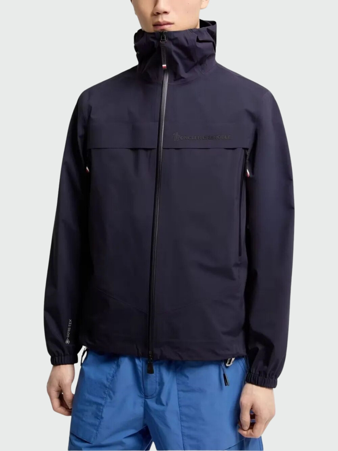 MONCLER - Campera Plegable Shipton Azul Brillante