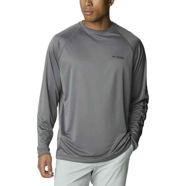 Remera Terminal Tackle LS Hombre CITY GREY BLAC