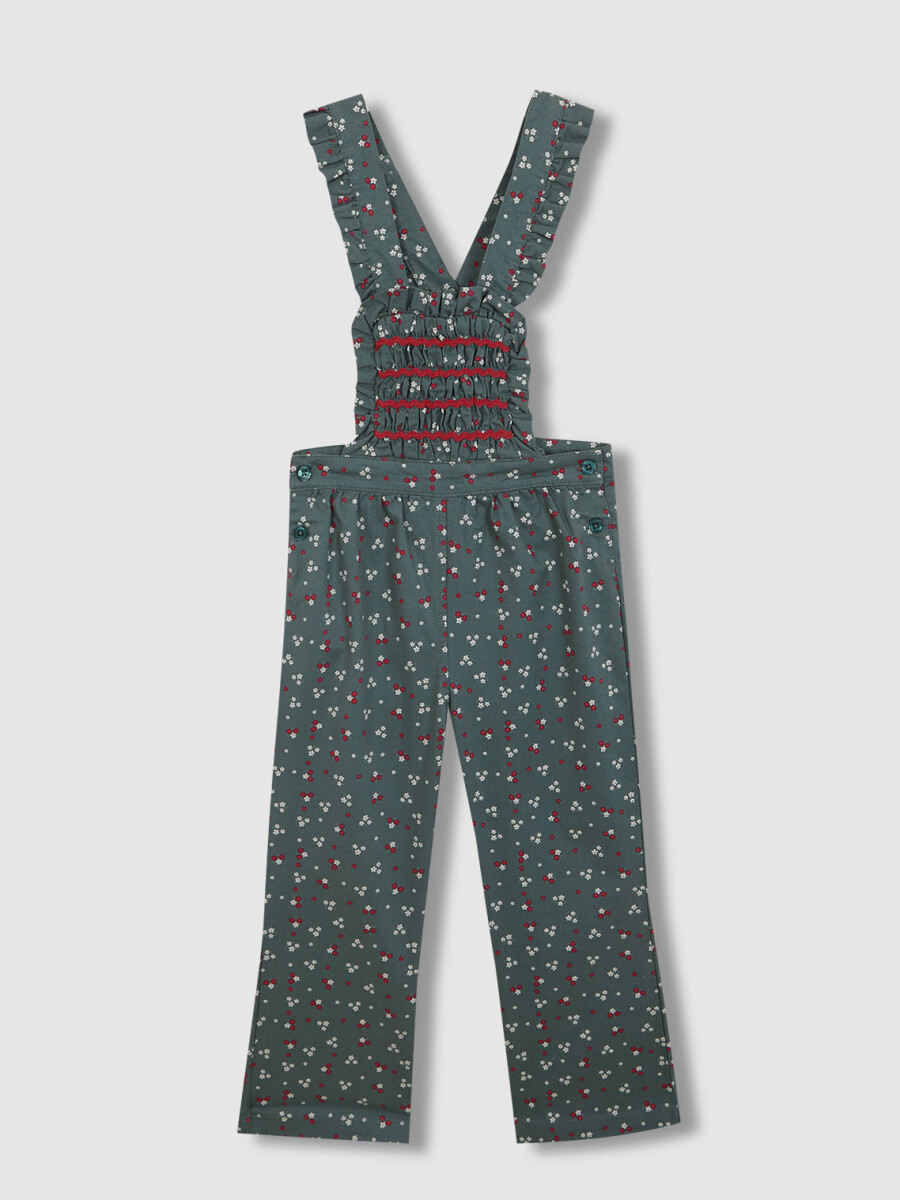 Pantalon Con Tirantes Verde