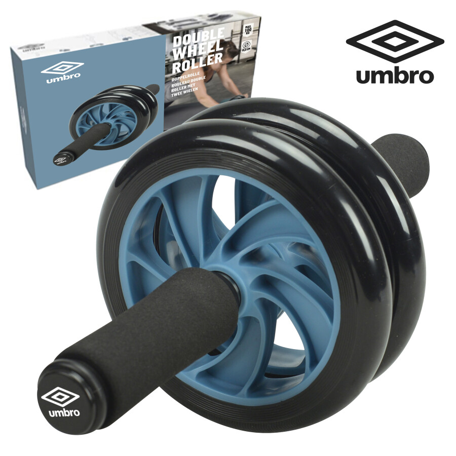 Rueda Umbro Double Wheel Roller Negro - Celeste