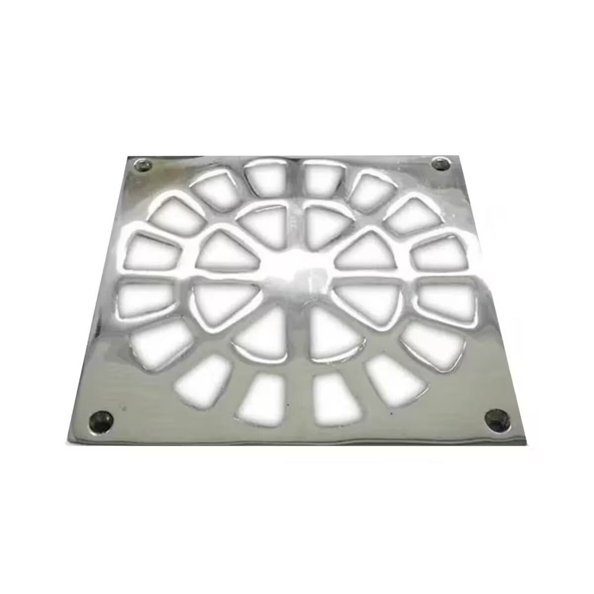 Rejilla Bronce Cromada Reposición Reja 10x10 Cm 