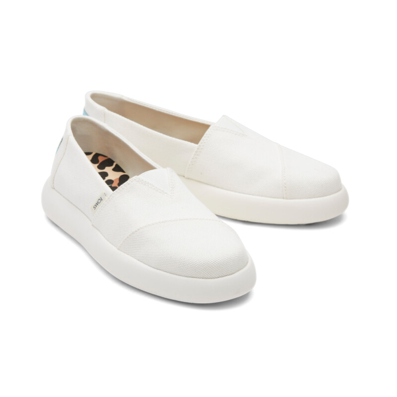 White Canvas Alpama Sneak - Mujer White