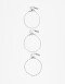 Pulseras Flexibles Sets Special Price Set De Pulseras Flexibles De Metal - Plateado Rodio