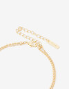 Collares Cortos Strass Collar Layer Je T'aime - Dorado
