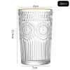 Vaso de Vidrio Labrado Borde Dorado Set 6 unidades Vaso de Vidrio Labrado Borde Dorado Set 6 unidades