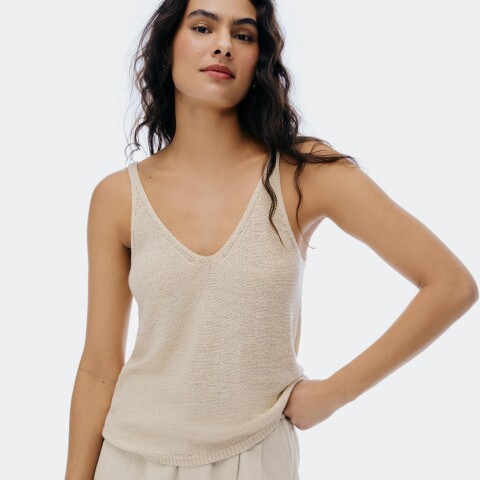 BLUSA SM FEM BEIGE