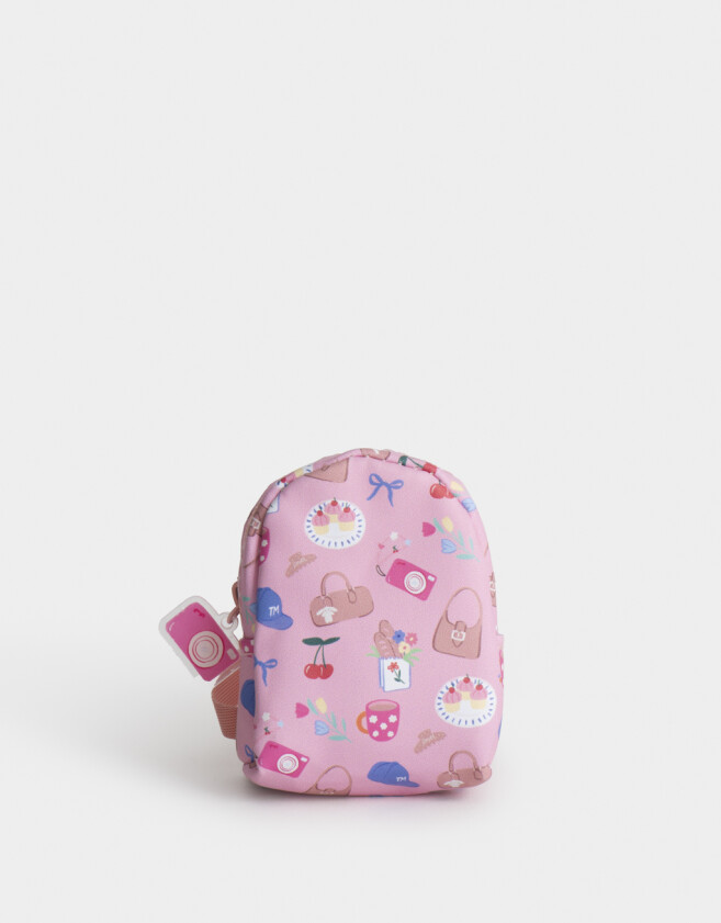 Llavero PU Llavero & Charm Mochila - Rosa Claro