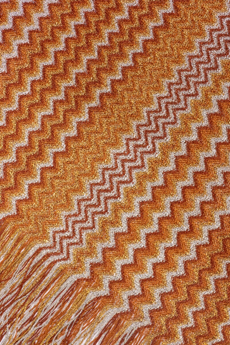 PONCHO CON FLECOS Multicolor
