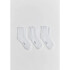 KIT COM 3 PARES MEIAS UNISSEX BRANCO