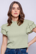 REMERA FLOWY Verde Monte