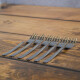 Set x6 mini tenedor PLATEADO
