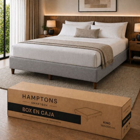 Sommier Queen Hamptons Platinum Gris