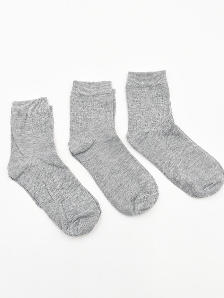 MEDIAS NIÑO PACK 3 PCS GRIS