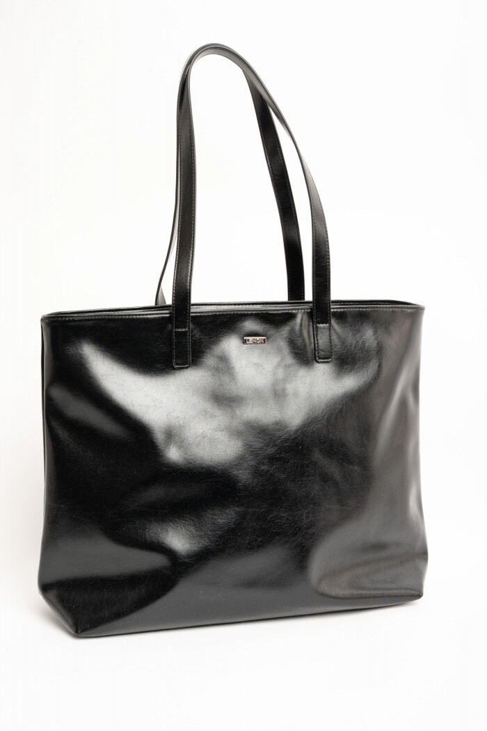 Travel Bag Cuero Vegano Negro