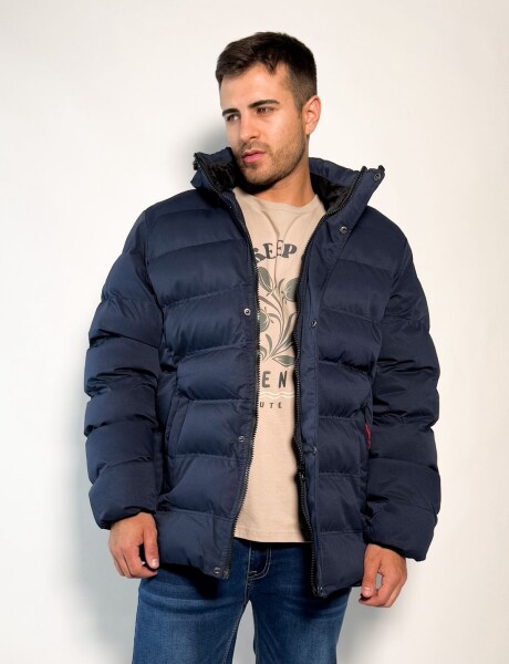 Parka abrigada con capucha desmontable Mufasa Azul