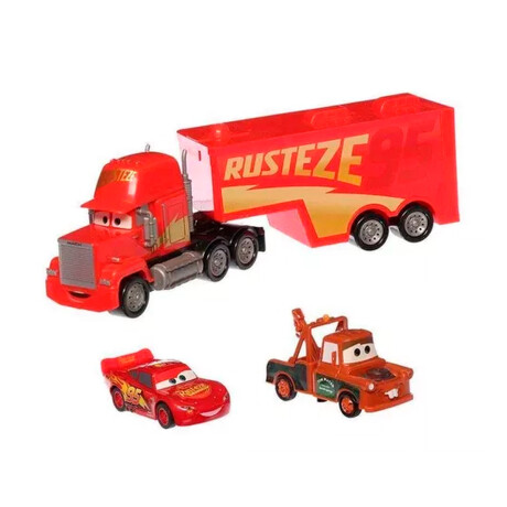 Pack Vehículos Cars Mack + Mc Queen + Mate 001